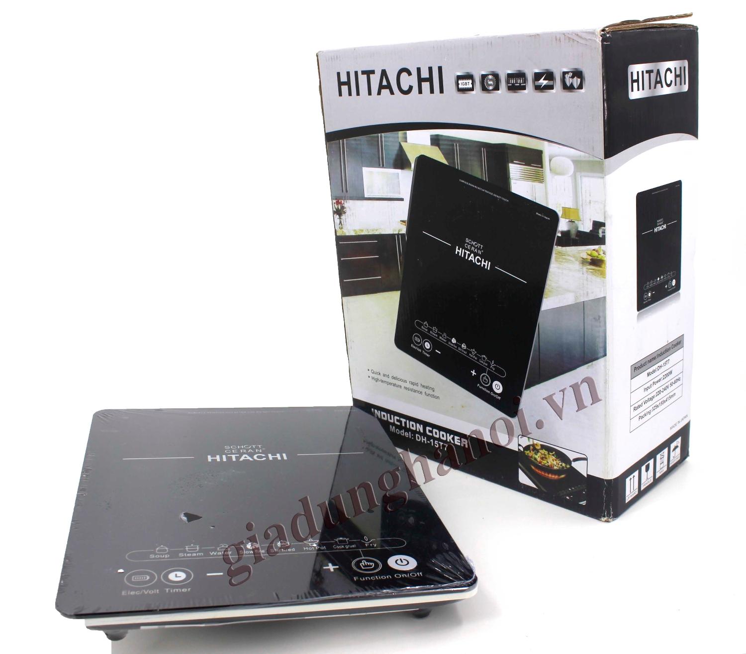 [Tặng nồi lẩu] Bếp từ đơn Hitachi model DH-15T7 (màu đen) siêu bền
