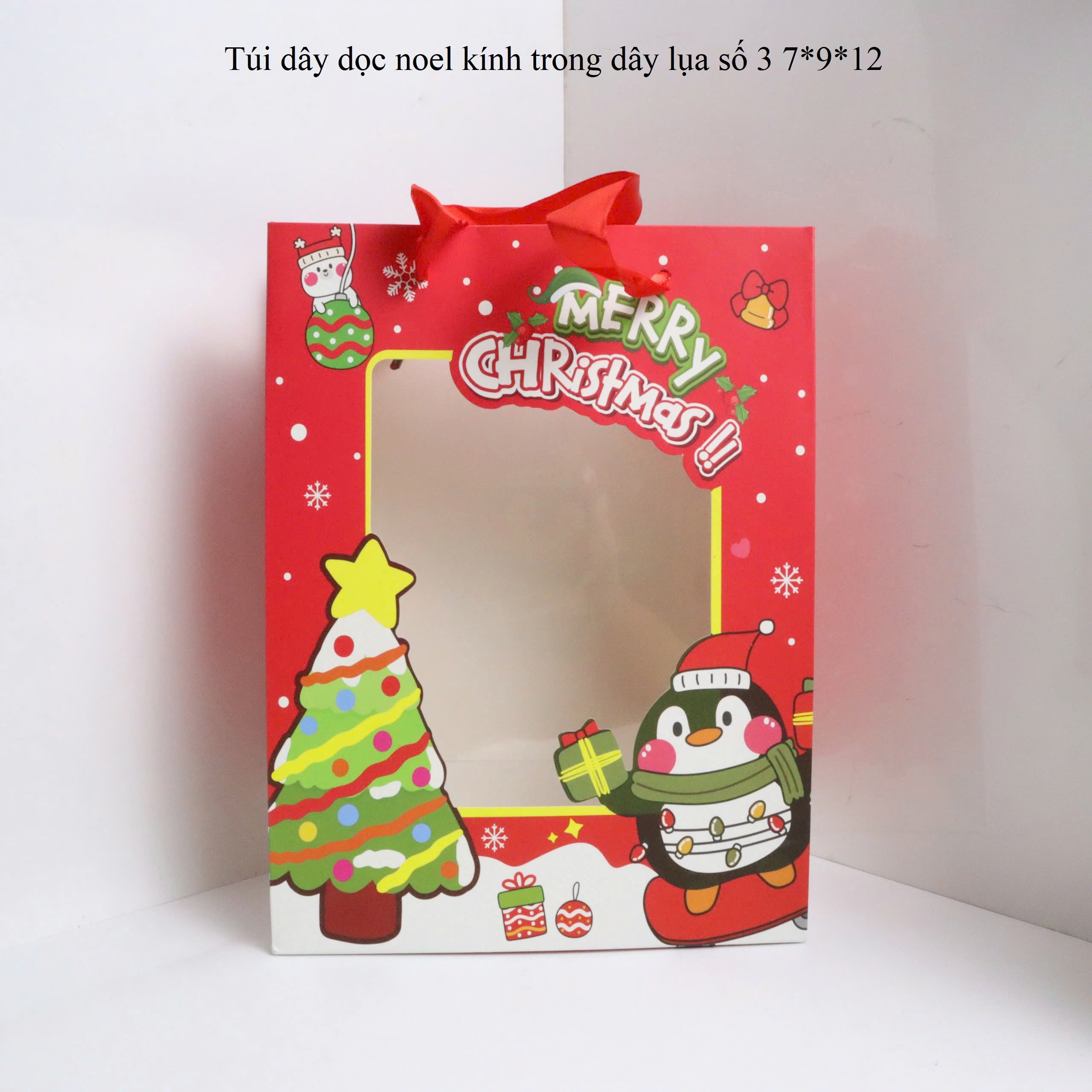 Combo 3 Túi Noel Giấy Đựng Quà Tặng Sang Trọng Giáng Sinh Noel Dễ Thương