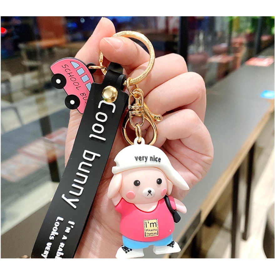 🔥[GIÁ SIÊU SỐC]🔥 Móc Khóa Thỏ Tai Dài Chất Lượng Tốt