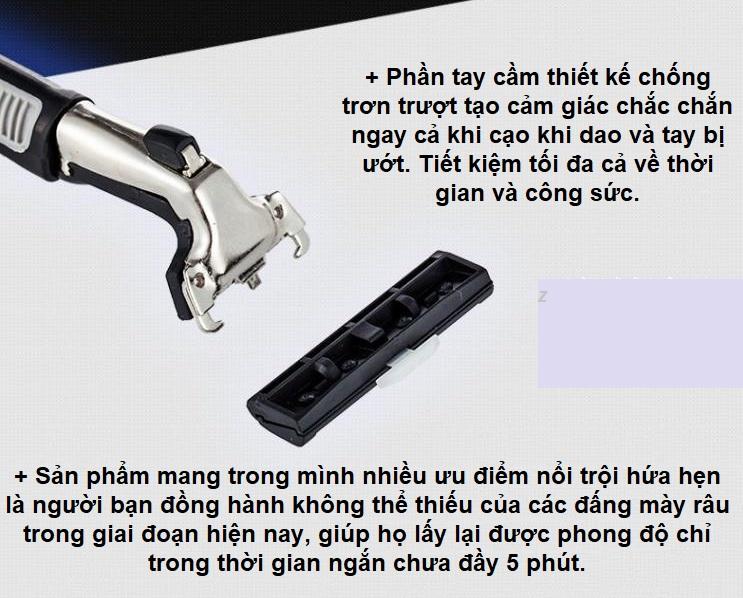 DAO CẠO RÂU COMBO 36 LƯỠI DAO KÉP