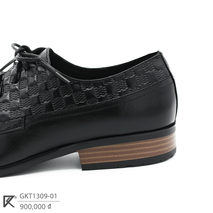 Giày Tây Nam Thủ Công Da Bò Thật K&T Black