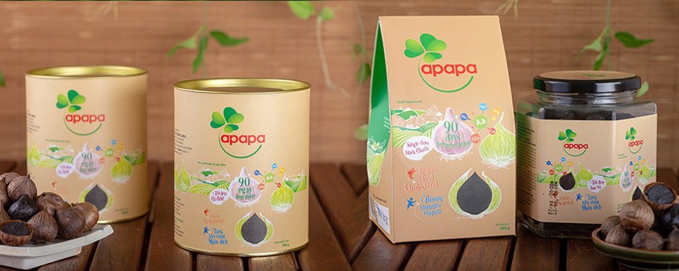 [HCM]Tỏi đen APAPA ngâm mật ong 500gr