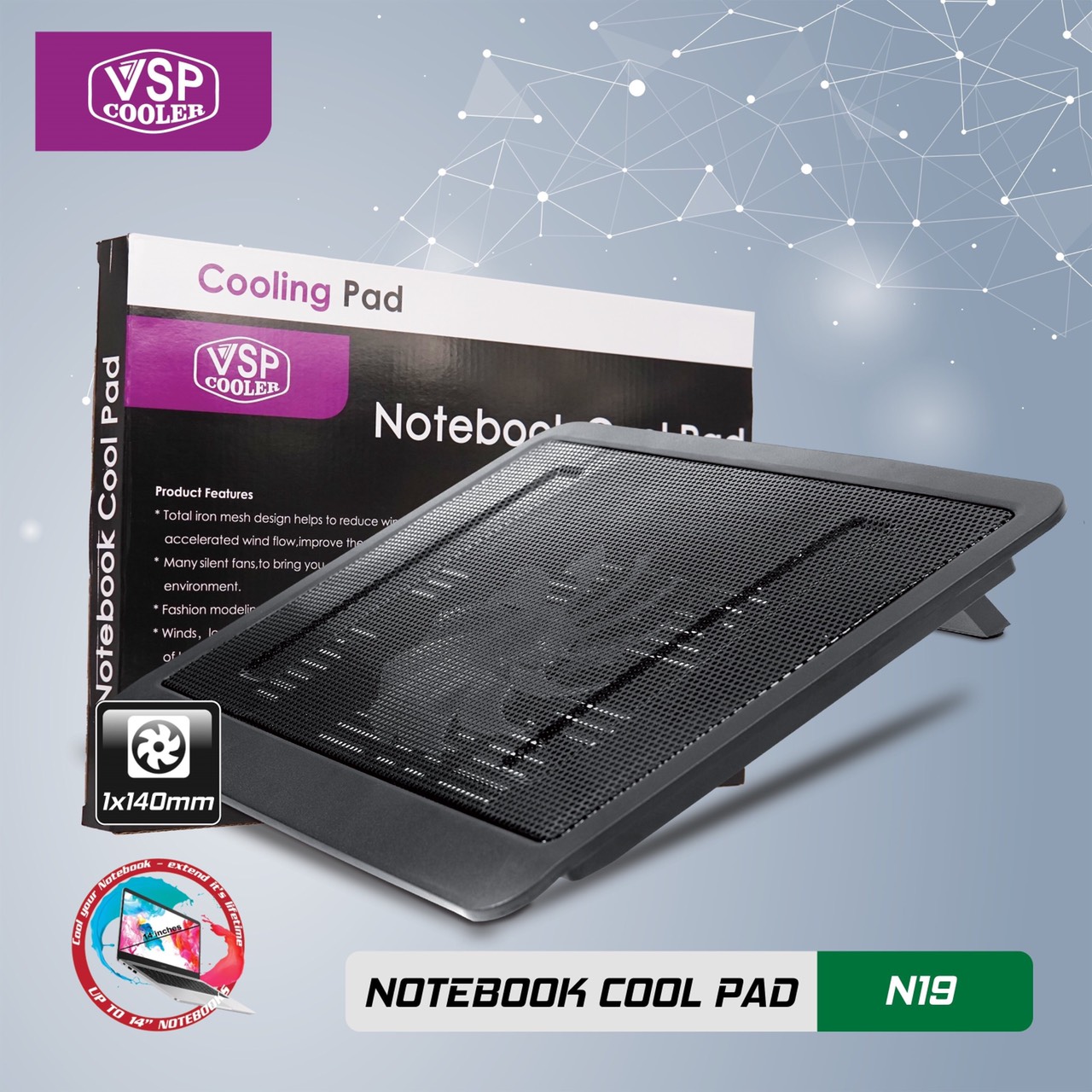 [HCM]Fan VSP Cooler N19 (1*Fan 14cm)