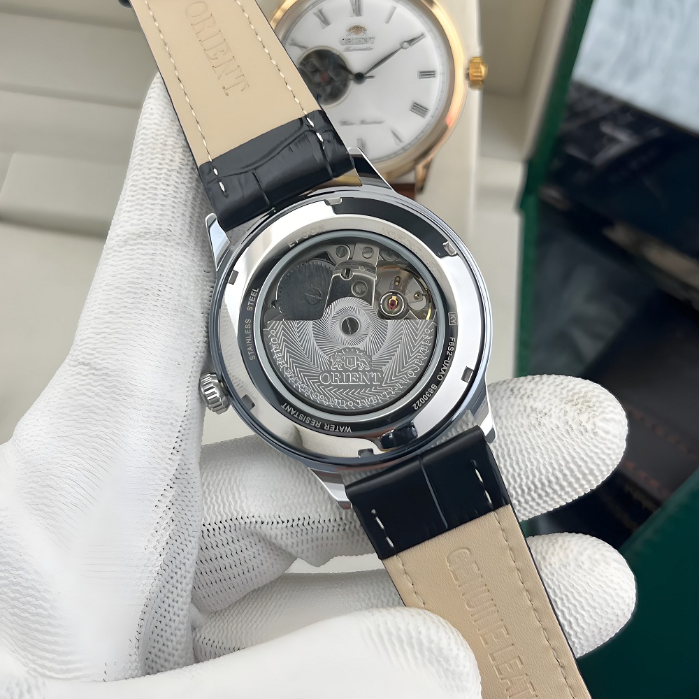Đồng hồ nam Orient automatic dây da sang trọng máy nhật