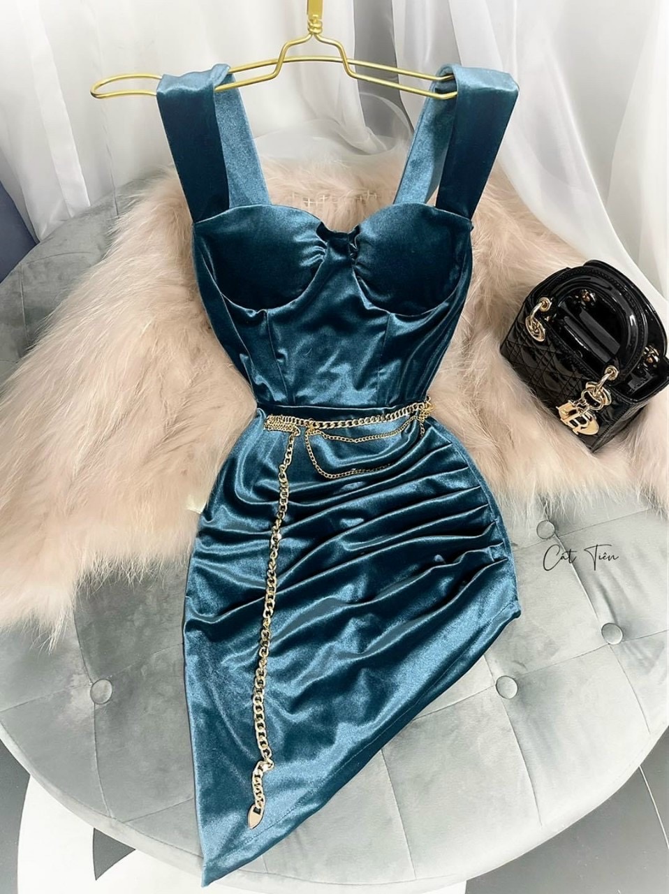 Đầm  body 2 dây-QH