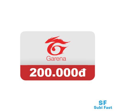 Với thẻ Garena 200K, bạn có thể trải nghiệm và thỏa sức chơi game mà không cần lo lắng về vấn đề tài chính. Hãy không bỏ lỡ cơ hội và click vào hình ảnh để tìm hiểu thêm về thẻ Garena này!