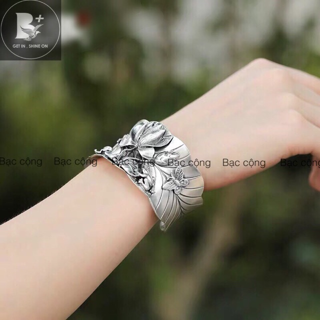 Vòng Tay Ao Sen Bạc - V51