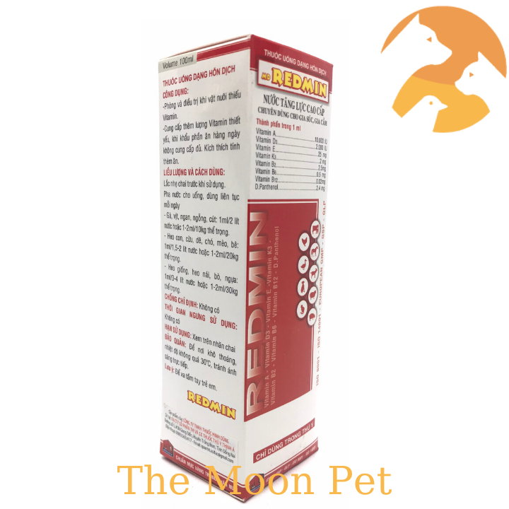 Nước tăng lực gà đá, thú cưng REDMIN [100 ml]