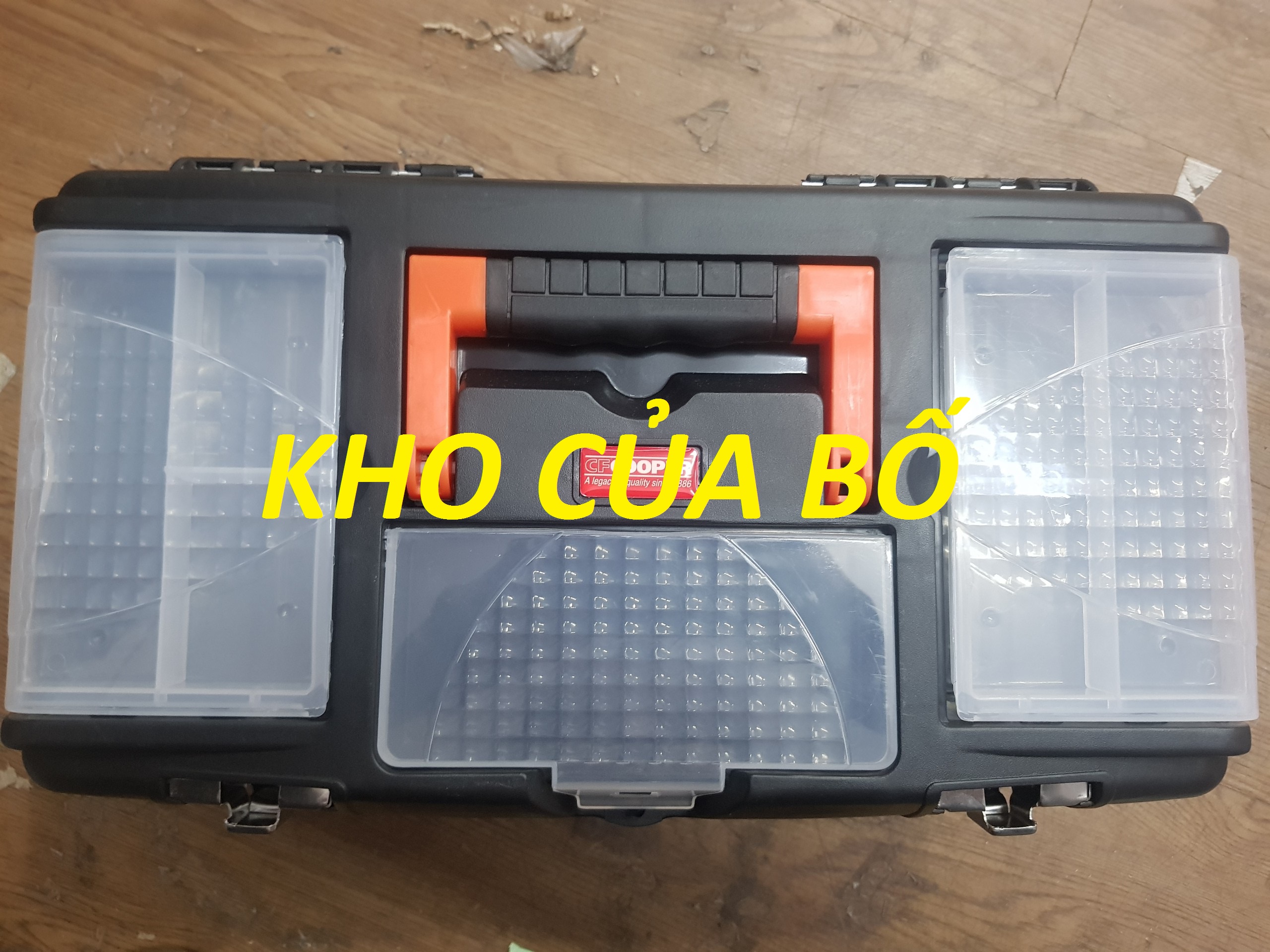 Thùng đồ nghề 16in - (41 x 22 x 19cm) CFCooper (màu đen) TB16-Đ