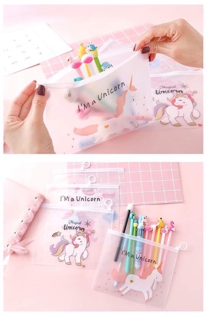 COMBO 2 TÚI ZIP ĐỰNG VIẾT UNICON