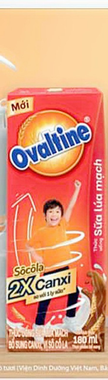 Sữa OVALTINE socola lúa mạch canxi cao