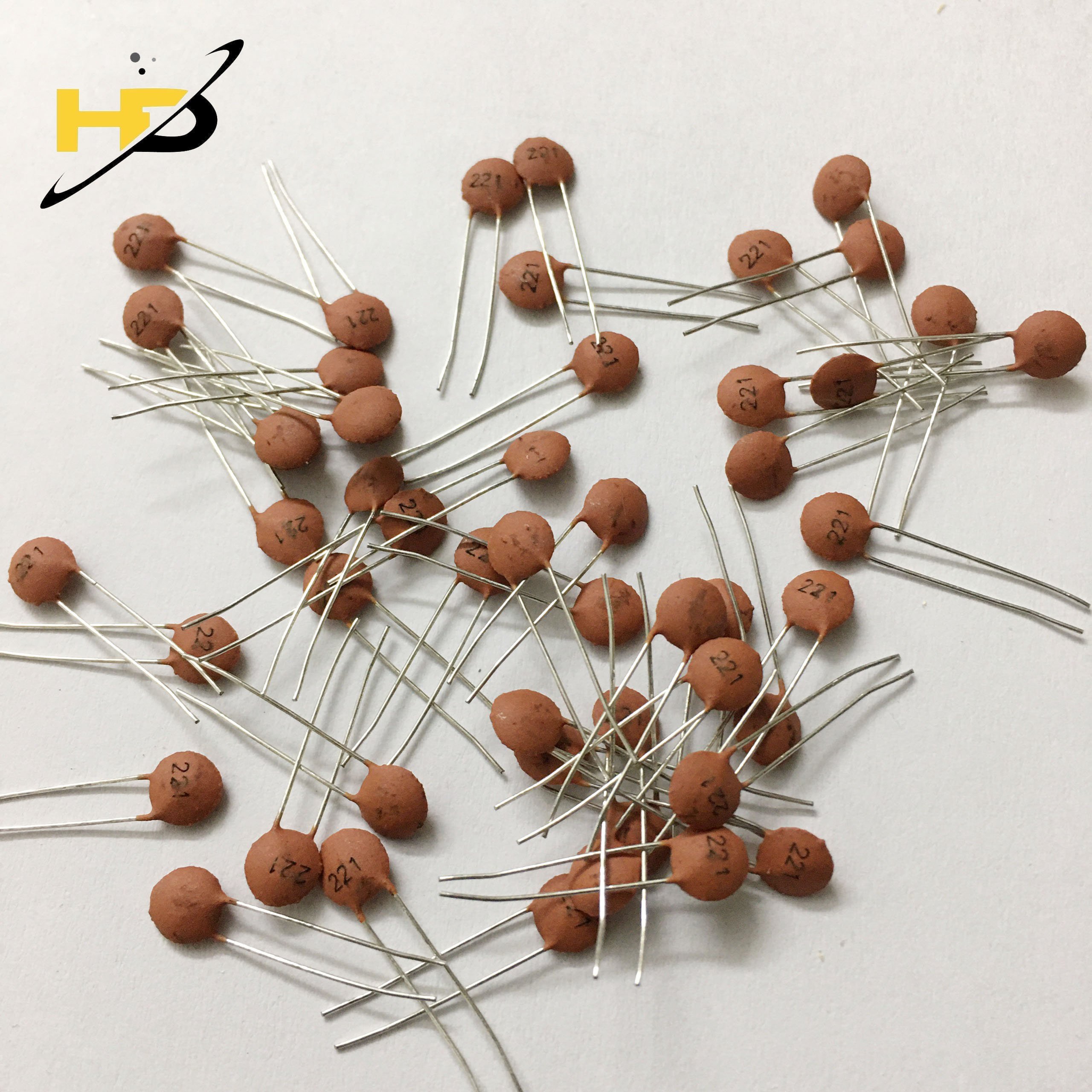 Gói 100 Tụ Gốm Nâu 221 50V 220pF 221p , Linh Kiện Bếp Từ ,Tụ Gốm Loại Tốt