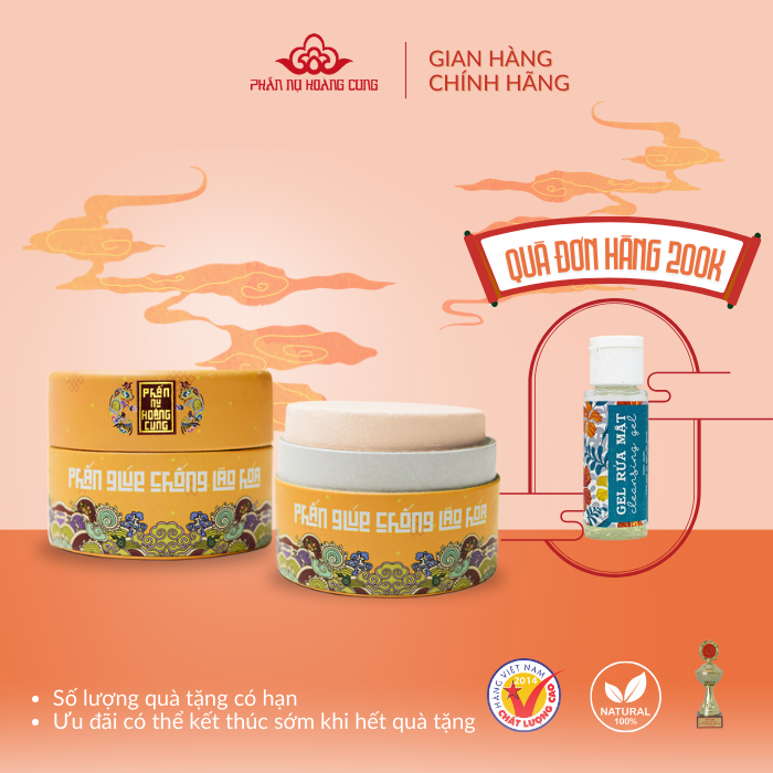 Phấn Dưỡng Da màu trắng Phấn Nụ Hoàng Cung (nén tròn)