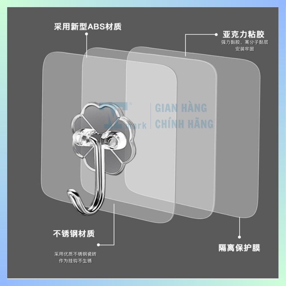 Bộ 3 móc dán tường siêu chắc (Trắng) Tmark