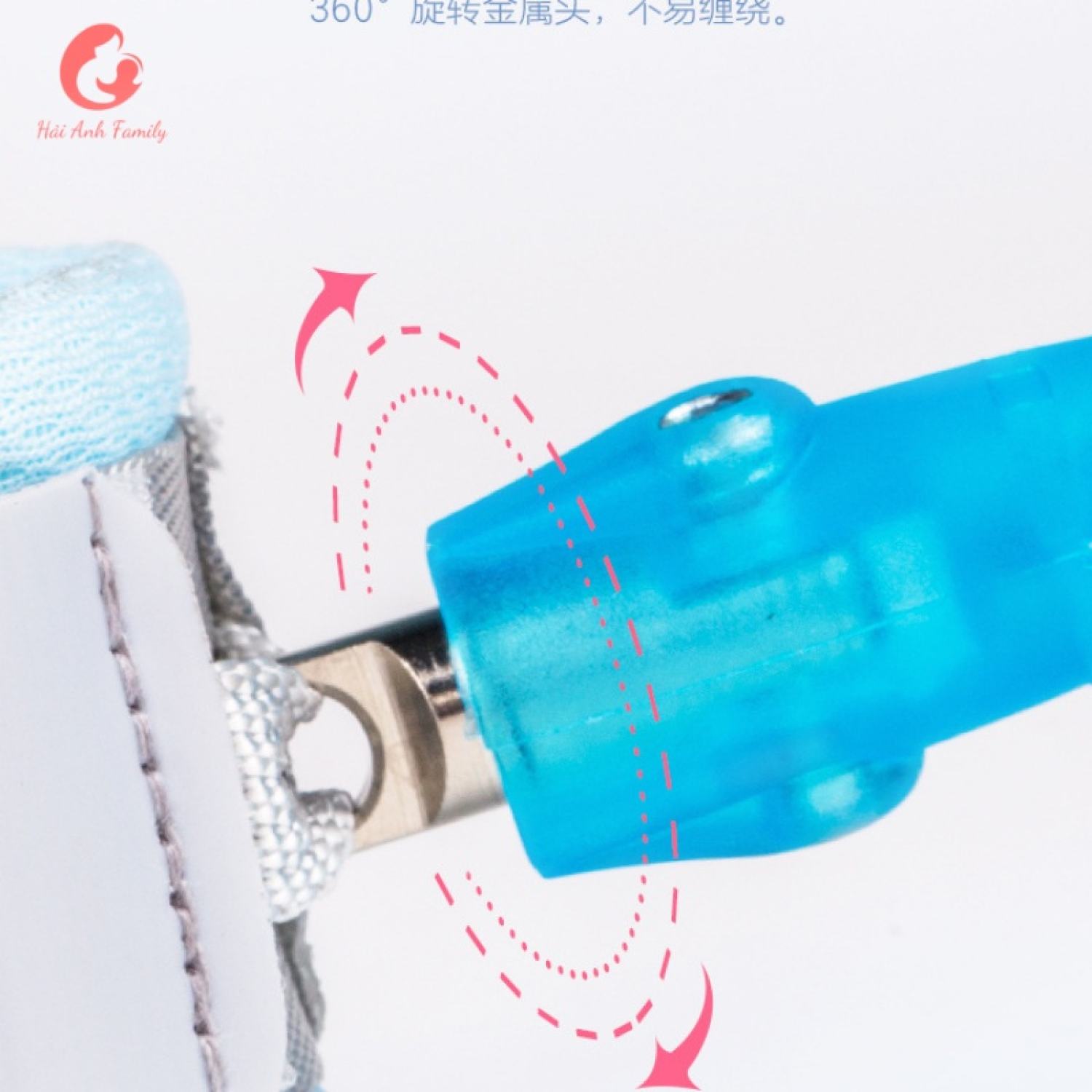 Dây đai chống đi lạc cho bé [Lõi thép, chống xoắn, có khóa an toàn]