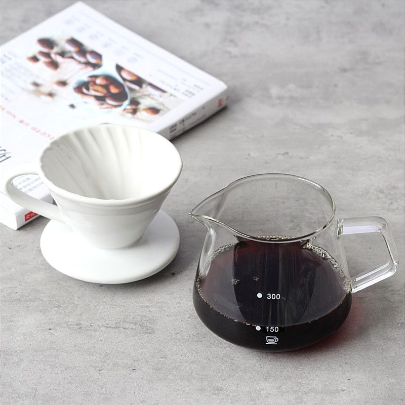 Phễu V60 bằng sứ mẫu xoắn ốc dùng pha Pour Over