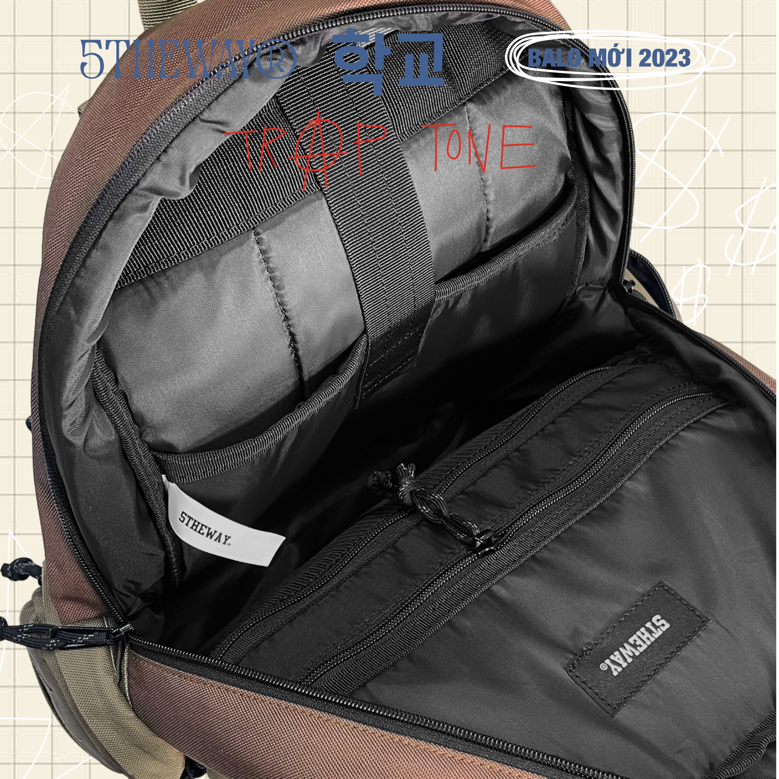 Balo 5THEWAY® 학교 TRAP TONE ROCKET BACKPACK™