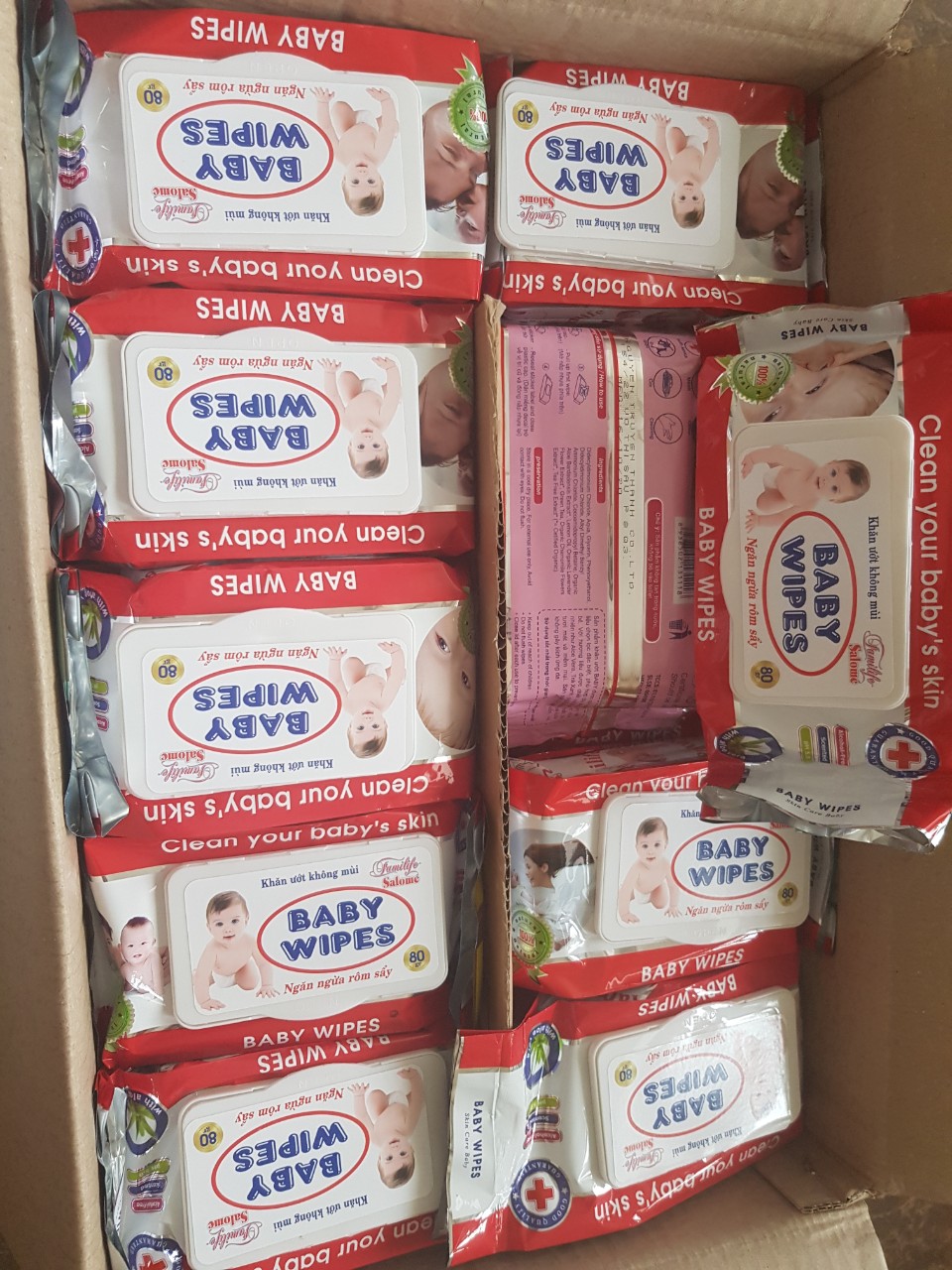 Khăn ướt không mùi Baby Wipes 80gr
