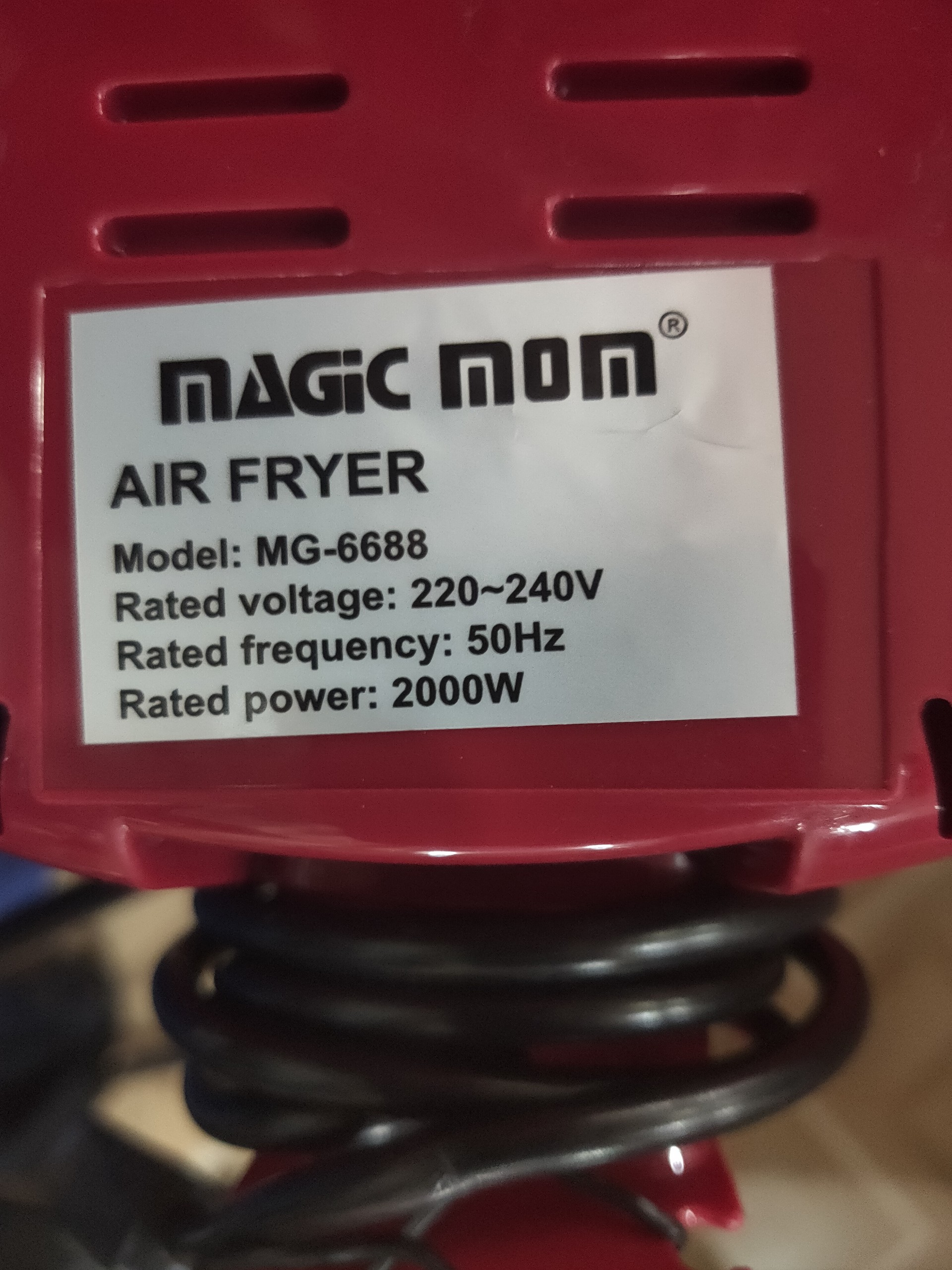 [HCM]NỒI CHIÊN KHÔNG DẦU MAGIC MOM CAO CẤP 7.0L