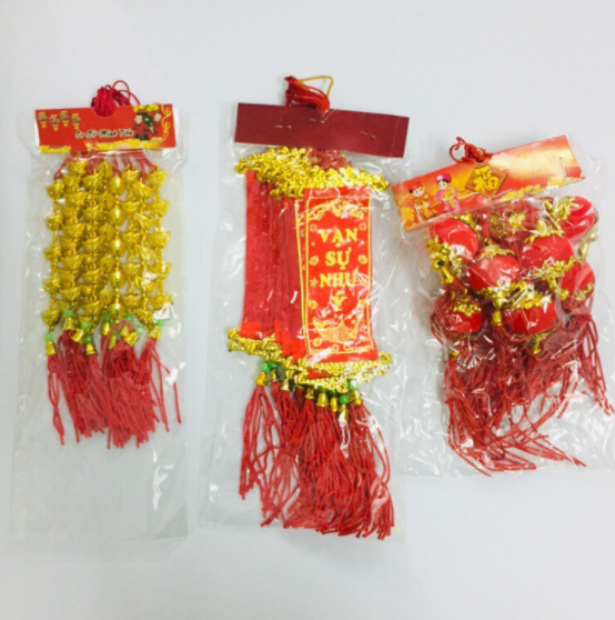 Combo 18 Dây Treo Tài Lộc Trang Trí Tết, Cây Mai Nhà Cửa Đón Tết