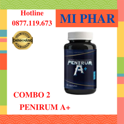 Combo x2 penirum a+ cải thiện kích cỡ cậu chủ kéo dài thời gian- miphar1