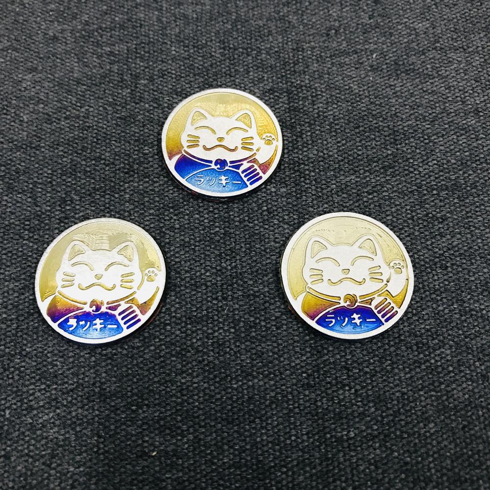 [COMBO 3 MÈO TITAN] TEM LOGO TITAN MÈO MAY MẮN NHỎ XINH KEO 3M CHẮC CỰC KỲ CHO DÒNG XE SATRIA FI,RAIDER FI (100% TITAN)(