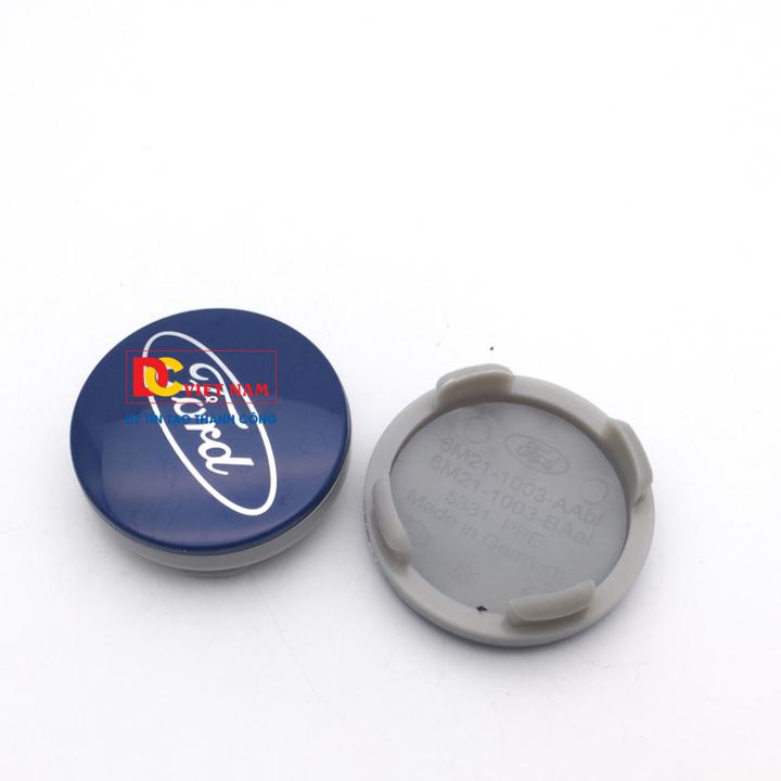 1 chiếc logo chụp mâm ốp lazang bánh xe ô tô, xe hơi FORD54X đường kính 54mm (Màu xanh) giá tốt