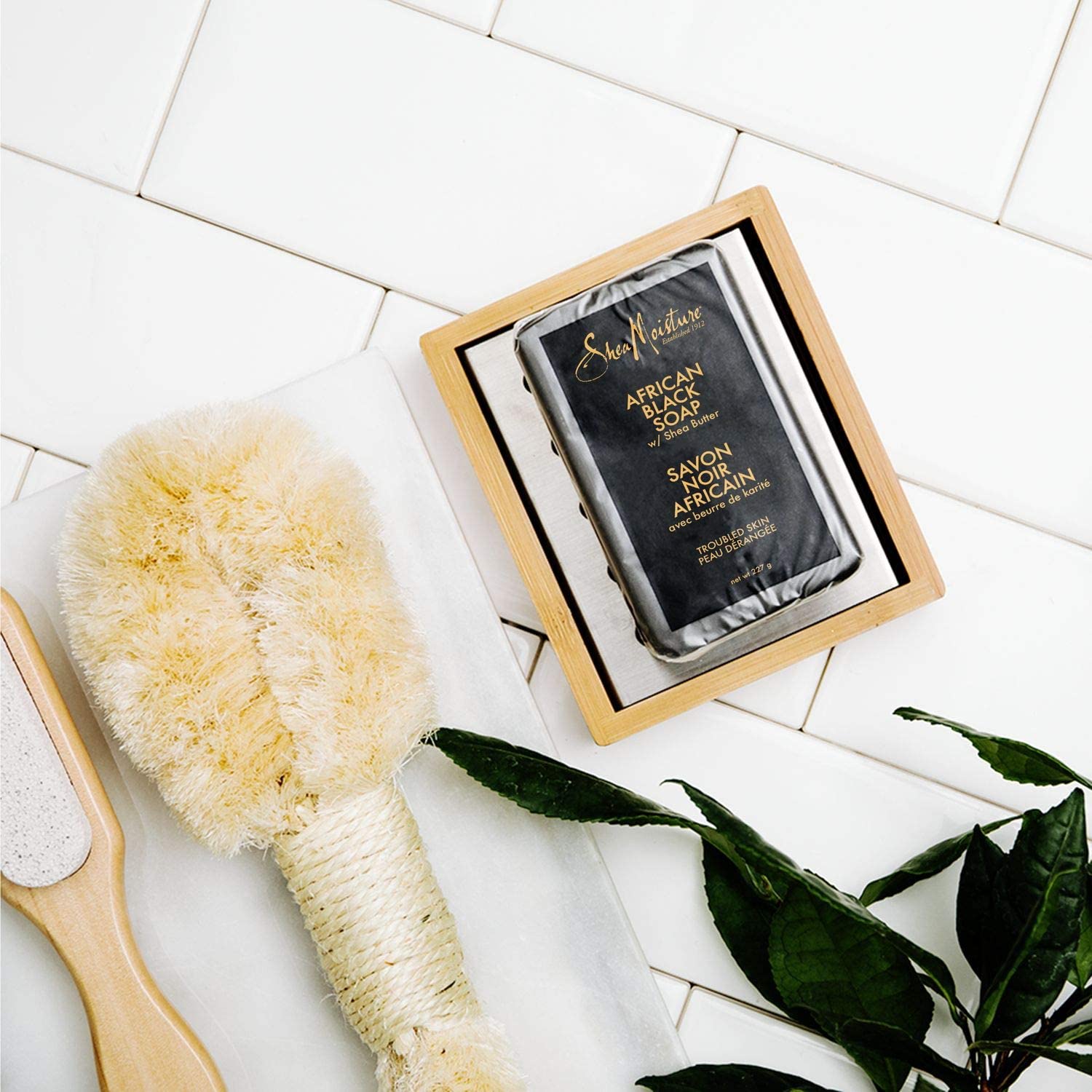 (có bill nhập)Xà bông đen Shea Moisture African Black Soap 227g