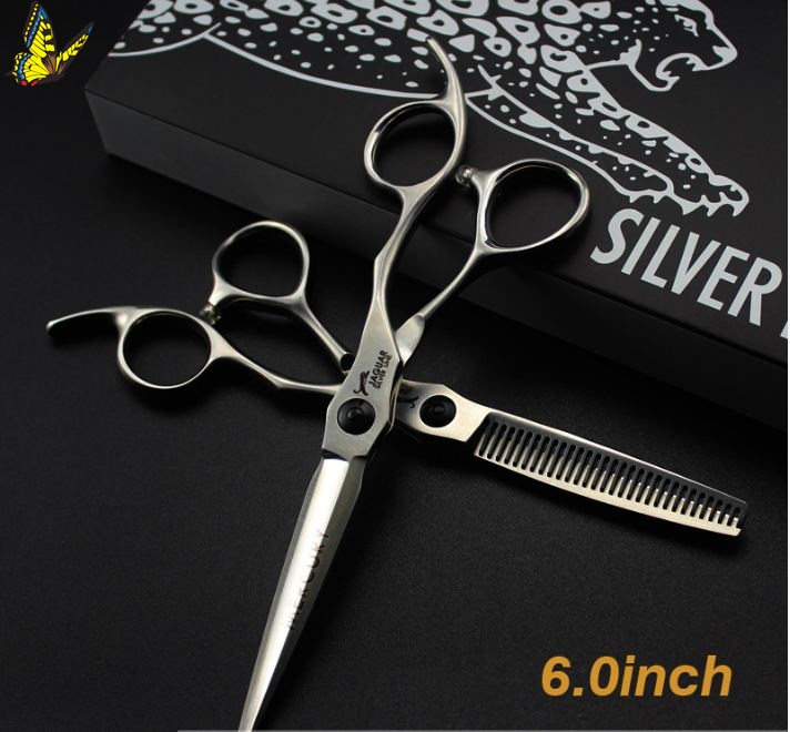 Bộ kéo cắt tóc con báo siêu bén (mua 2 cây kéo được tặng 1 chỉnh kéo 1 dầu tra kéo lược toni guy)