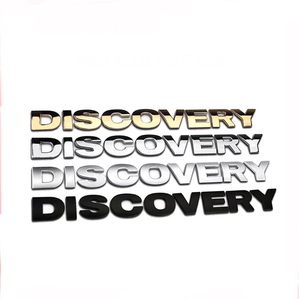 Tem dán chữ nổi 3D DISCOVERY- Trang trí ô tô