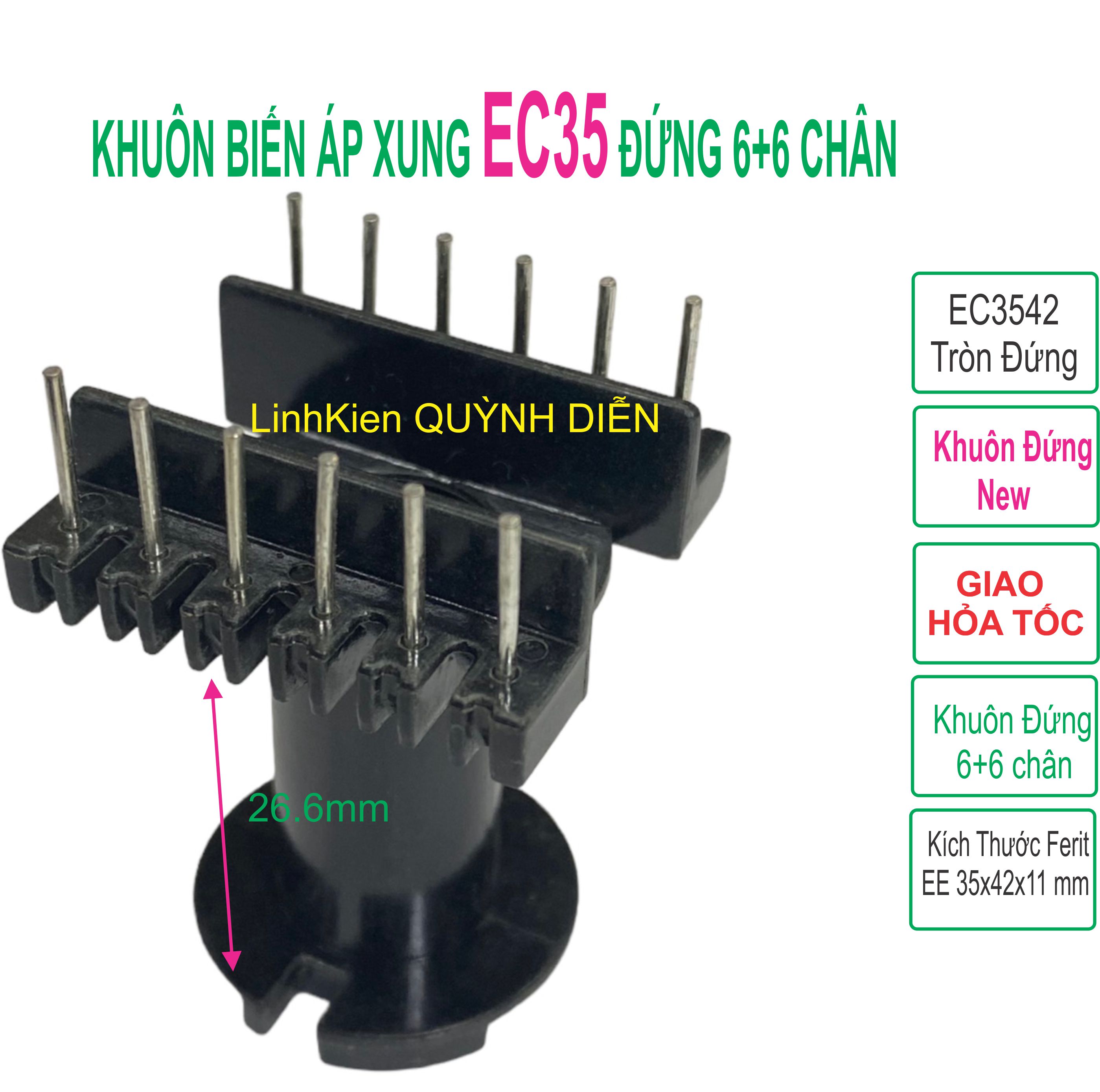Khuôn nhựa ec3542 tròn đứng - linh kiện điện tử quỳnh diễn