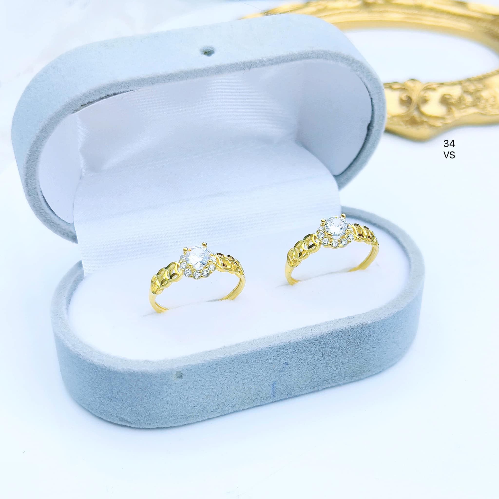 Nhẫn vàng nữ thời trang chất liệu vàng tây 10k MS03