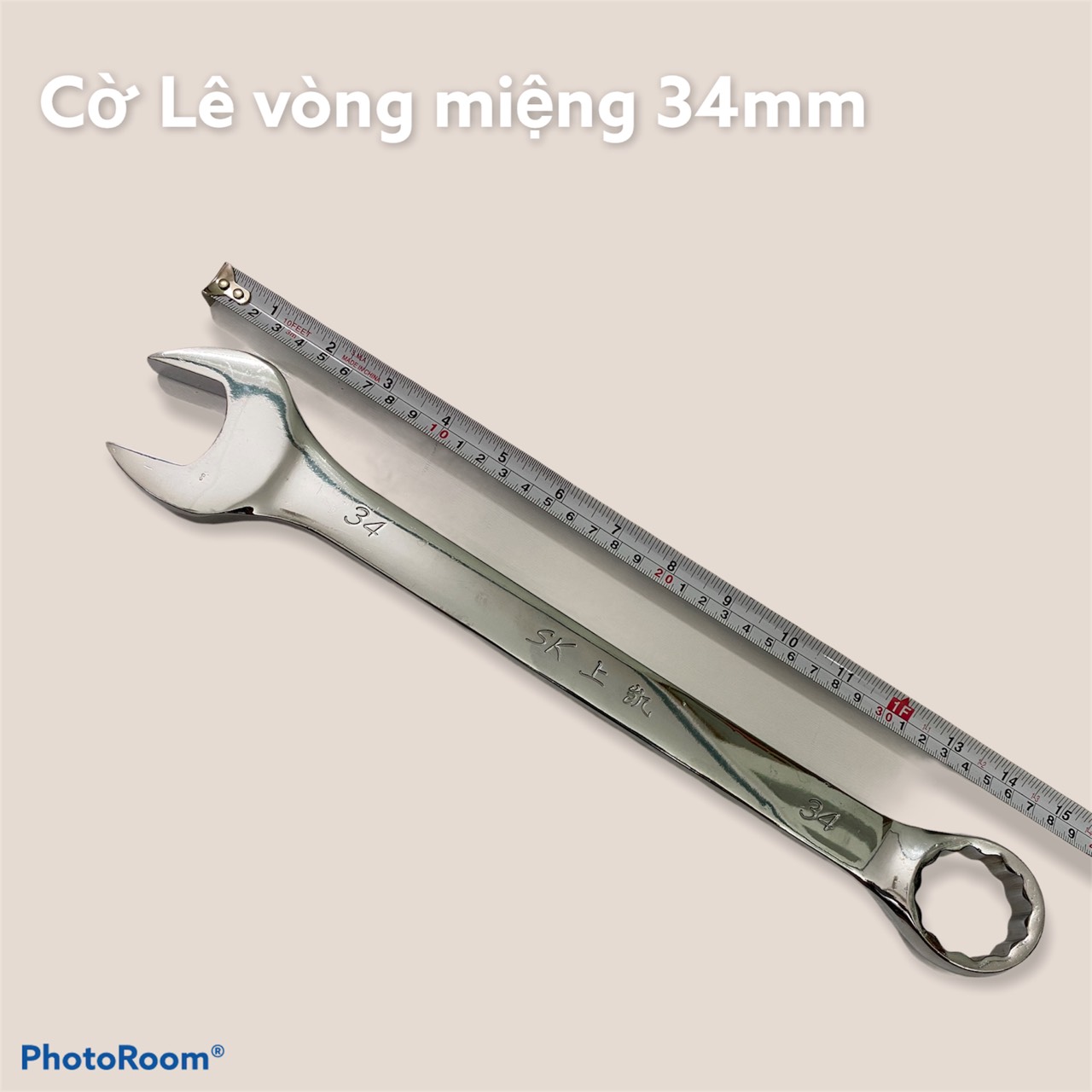 Cờ lê vòng miệng 34mm 2 đầu