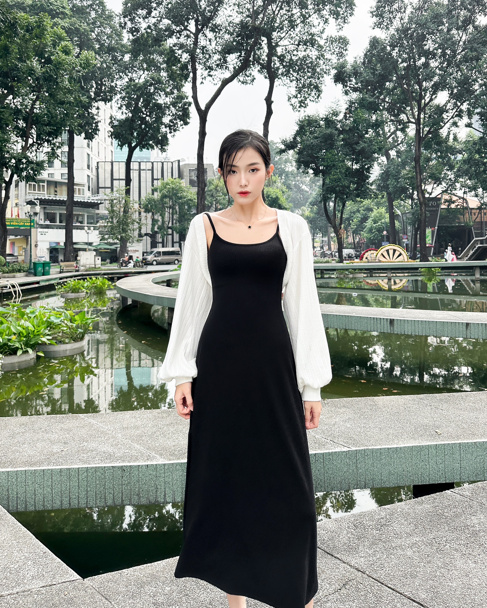 ZAREEN | ĐẦM 2 DÂY DÁNG DÀI DAX75