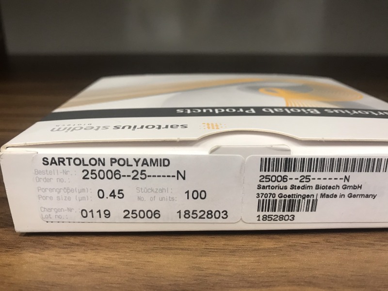 Màng lọc Nylon (NY) - 25006-25-N - Sartorius