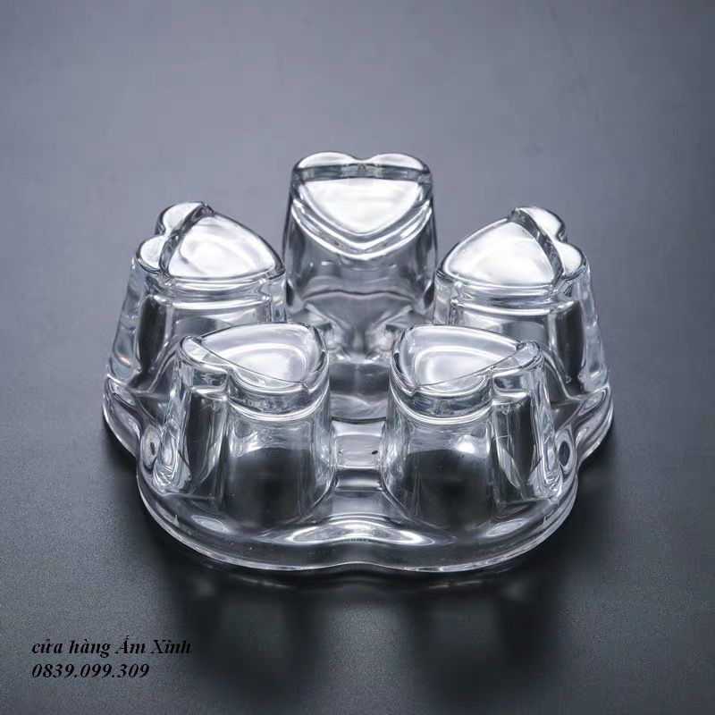 Chân Đế đốt nến dùng cho Ấm pha trà thủy tinh chịu nhiệt (Đường kính 15 cm)