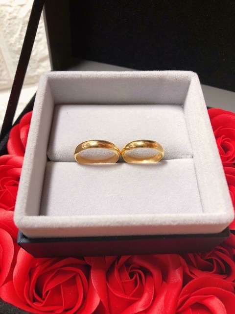 (HOT) Nhẫn trơn 2 chỉ mạ vàng 24K cao cấp N9999 (Vàng)