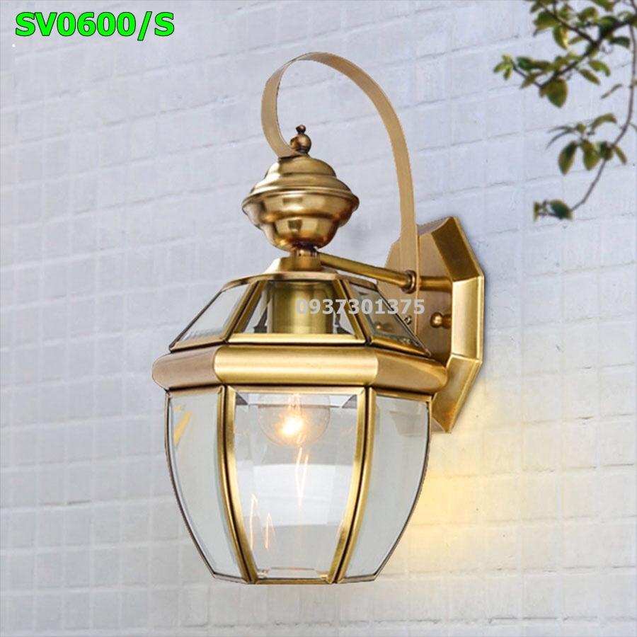 Đèn Tường Đồng Kính Cao Cấp Trang Trí Ngoại Thất Và Nội Thất SV0600 có kèm bóng đèn led