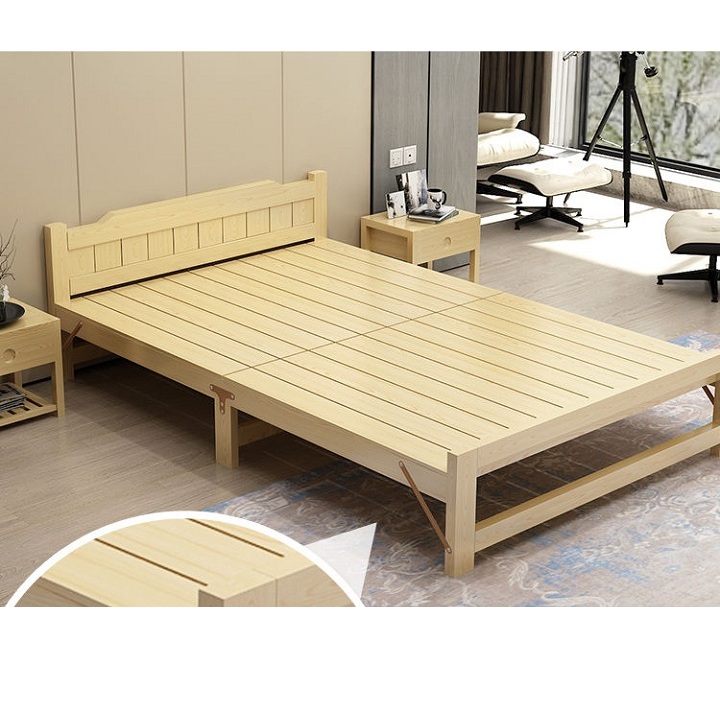 Giường Ngủ Gỗ Thông Xếp Gọn Tặng đệm Gối, Có 4 Loại Chiều Ngang 60cm - 80cm - 1m -1m2 Giá Cực Cool Giường Ngủ Gỗ Thông Xếp Gọn Tặng đệm Gối, Có 4 Loại Chiều Ngang 60cm - 80cm - 1m -1m2 Giá Cực Cool