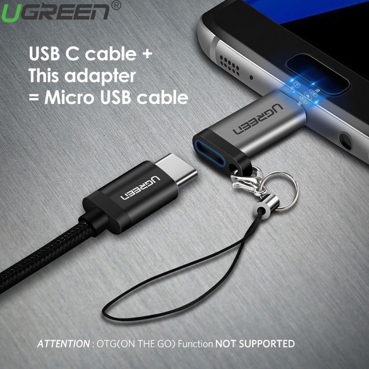 Đầu chuyển Type C cái sang Micro USB đực UGREEN US282 - 50590