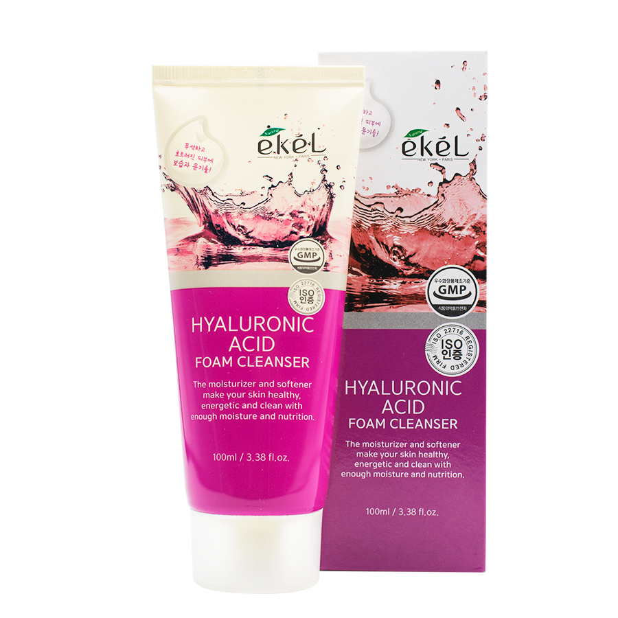 Sửa rửa mặt Axit Hyaluronic Ekel 100ml
