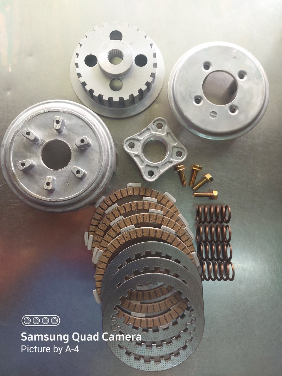 FULL BỘ ĐẾ NỒI WAVE S110 CHẾ (xài 4 lò xo)