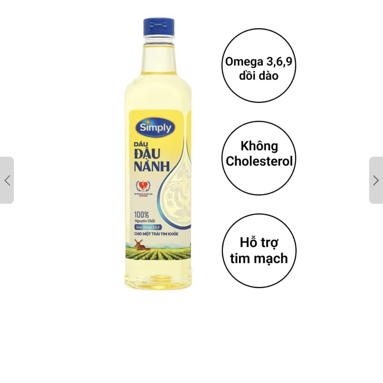 Dầu ăn đậu nành simply 1 lít / dầu ăn đậu nành umi 0.9 lít hàng chuẩn date mới 24 tháng.bách hóa uy tín
