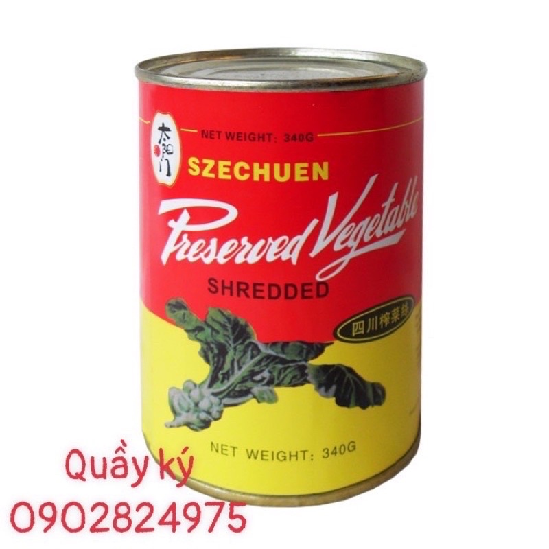 Cải tứ xuyên lon 340g