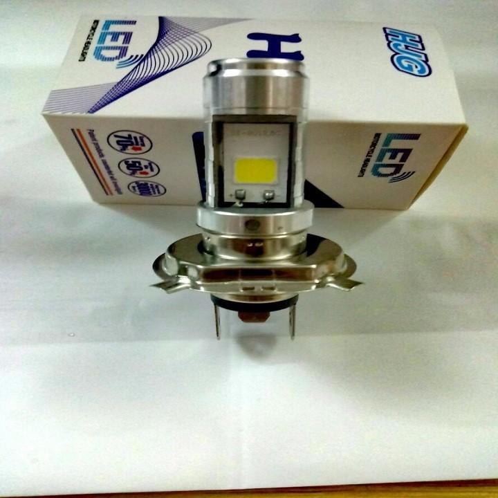 Đèn Pha Led 3 Chân H4 Xe Máy Loại Chạy Điện Bình