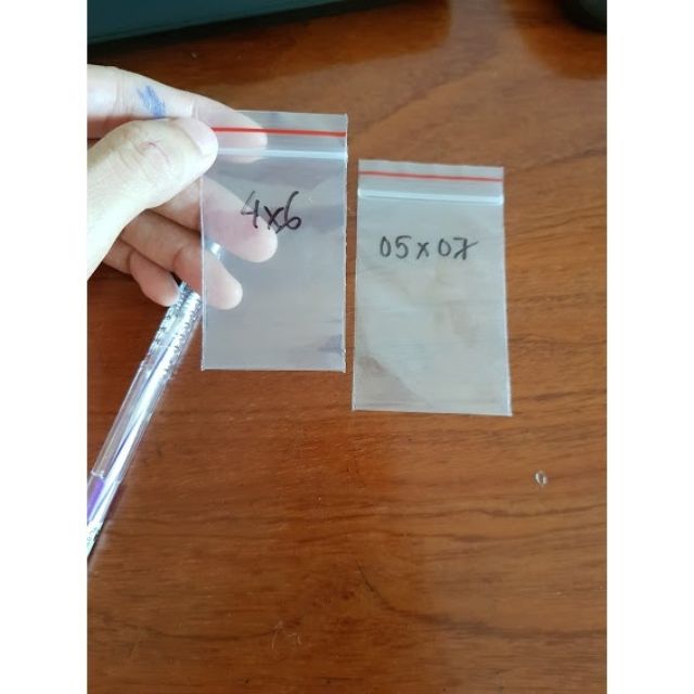 (Ảnh thật) 500gr Túi Zip Viền Đỏ các size