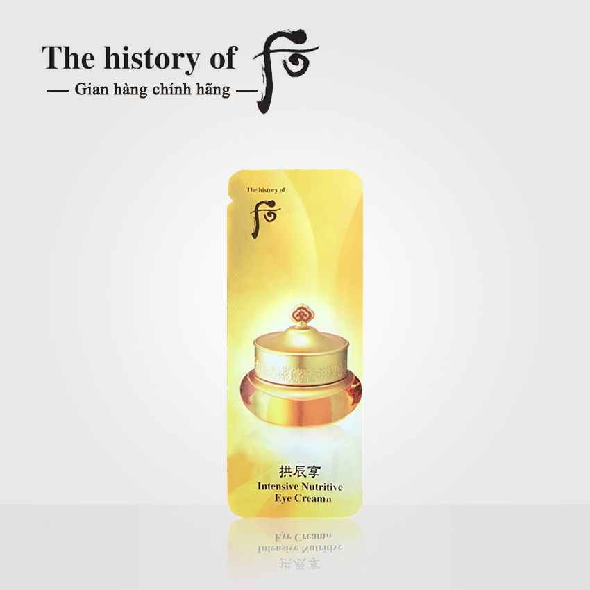 [Date 24 - 30 gói] Kem dưỡng chống thâm mắt Whoo Intensive Nutritive Eye Cream - Kem mắt Whoo vàng