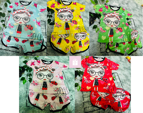 Đồ bộ bé gái hình baby girl