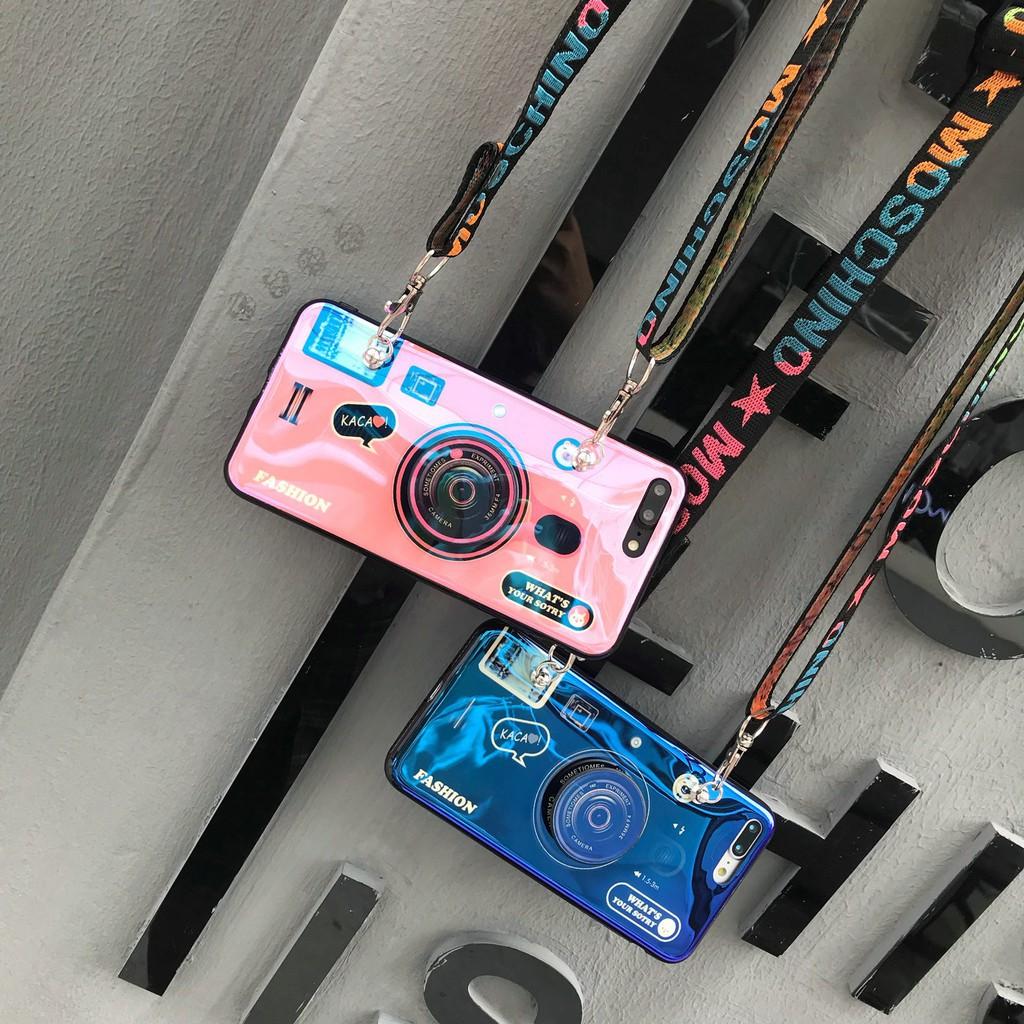Ốp IPhone [ Tặng POP Kèm Dây Đeo ] Hình CAMERA Đáng Yêu