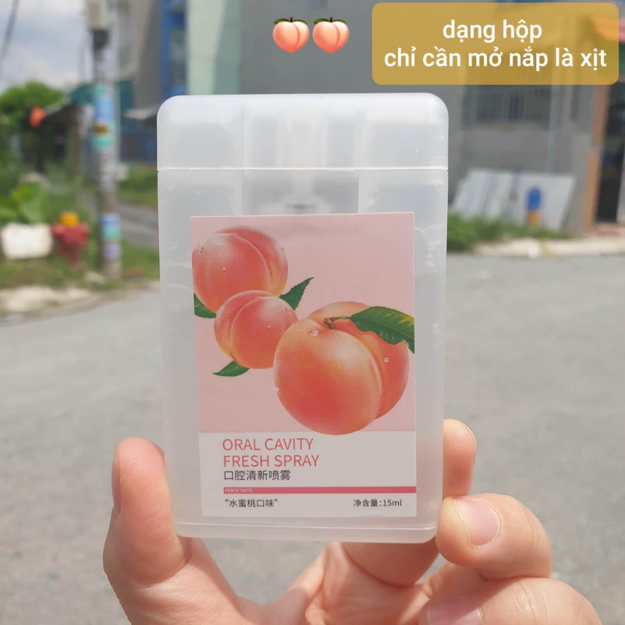 🍑🍑 xịt thơm miệng hương đào - diệt khuẩn , đánh bay tất cả các mùi hôi 🍑🍑